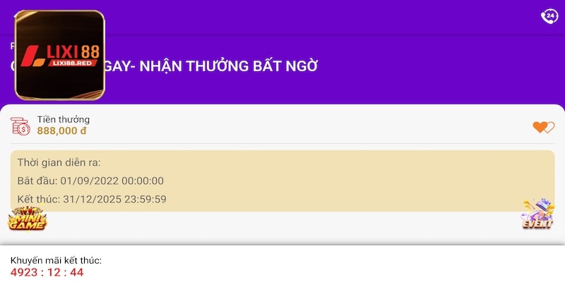 Giới thiệu bạn bè nhận thưởng hấp dẫn Lixi88