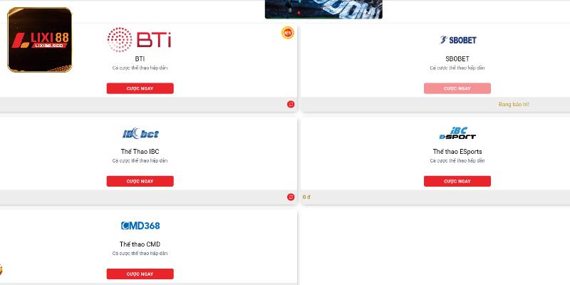 Tổng quan sơ lược về sảnh thể thao Lixi88