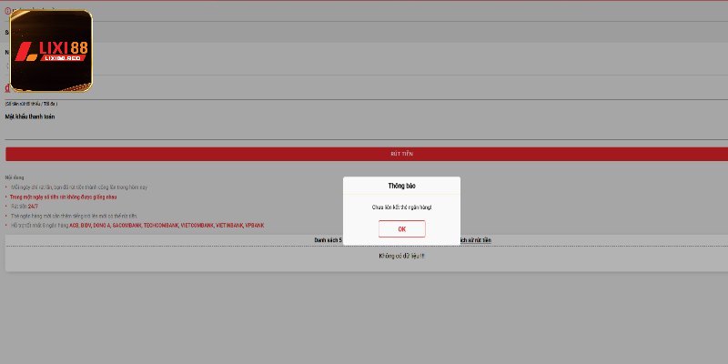 Từng bước hướng dẫn rút tiền Lixi88 nhanh gọn cho tân thủ